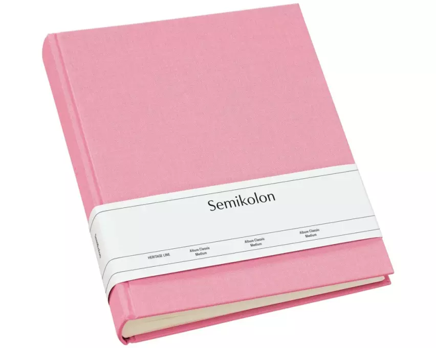 Semikolon Fotoalbum Classic Medium 21.6 cm x 25.5 cm Rosa