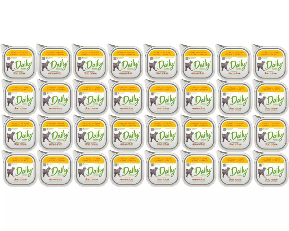 Almo Nature Nassfutter Daily mit Huhn 32 x 100g