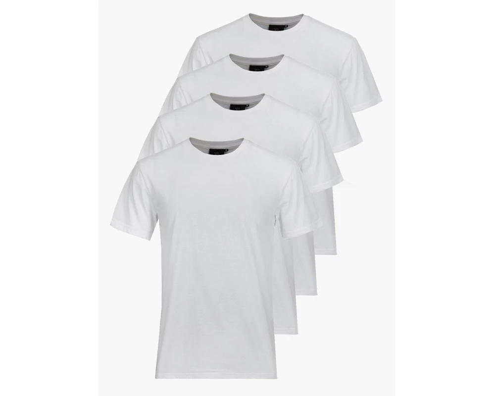 Switcher 4er-Pack Unisex T-Shirt Max Weiss, XL