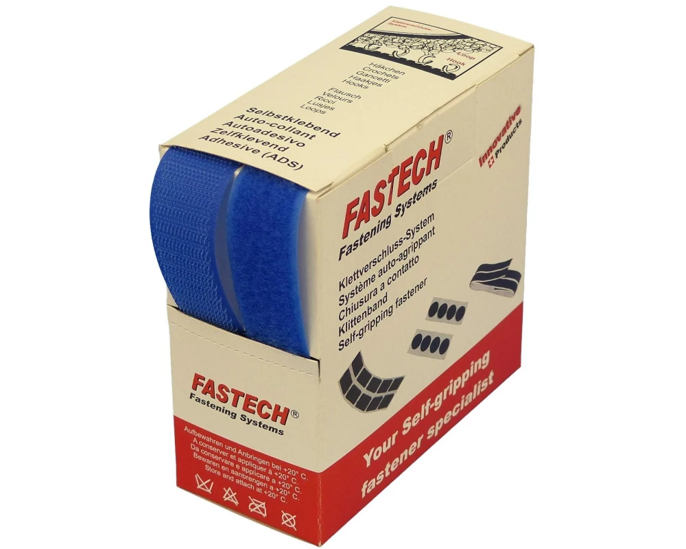 FASTECH Klettband-Box Royalblau