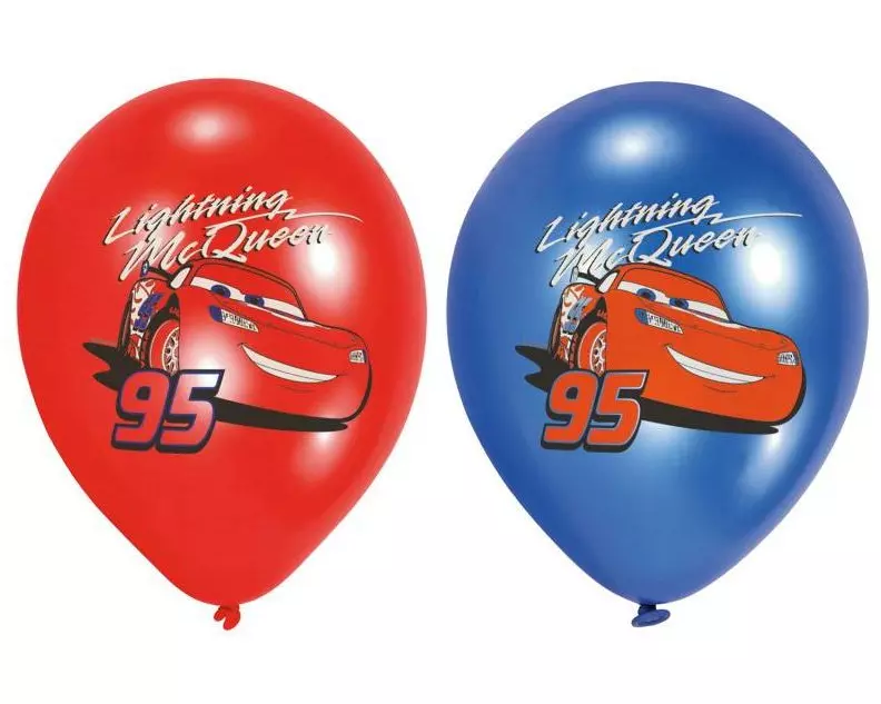 Amscan Luftballon Cars 6 Stück, Latex