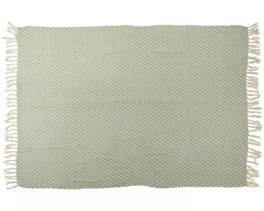 Arti Casa Baumwolldecke 170 x 130 cm, Grün