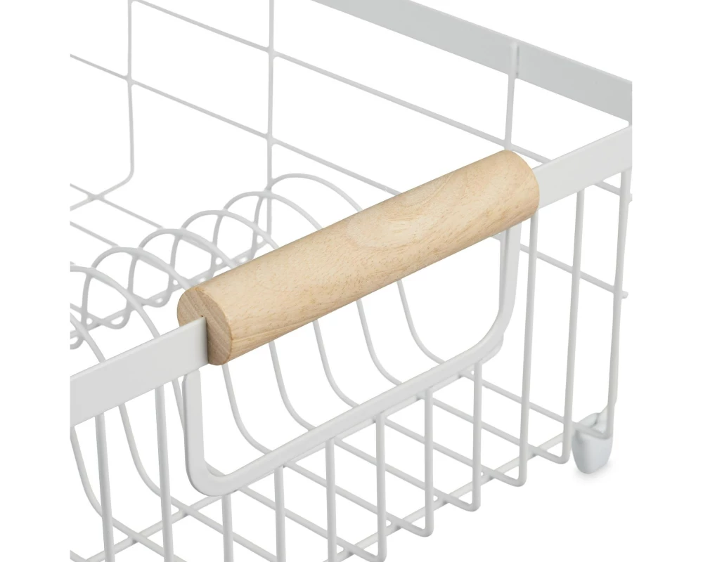 relaxdays Geschirrabtropfgestell Beige