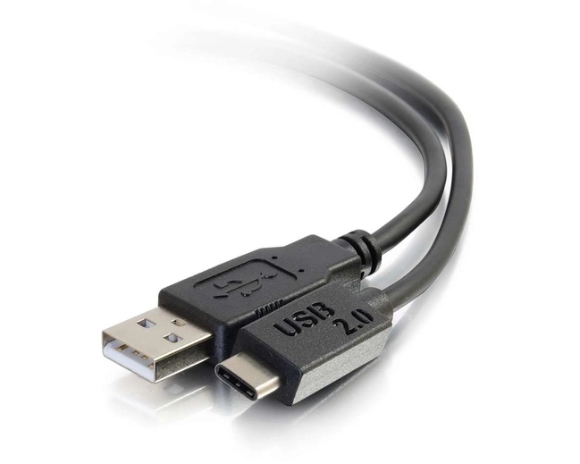 2m USB 2.0 Type C Male to A Male