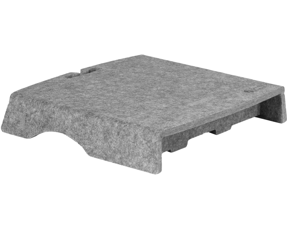 ME-FIRST Monitorständer Q-riser BNEQR50CLGY 50 Circular grau