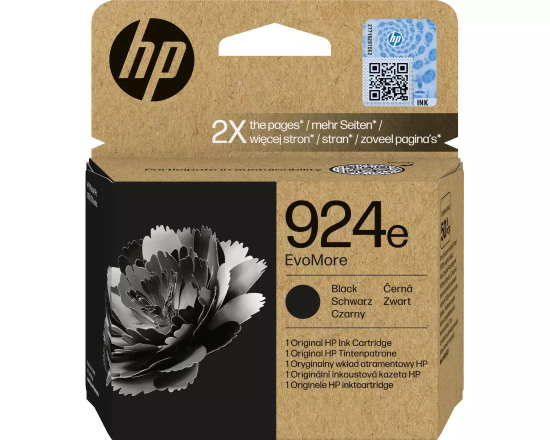 HP 924e EvoMore Schwarz Original Druckerpatrone