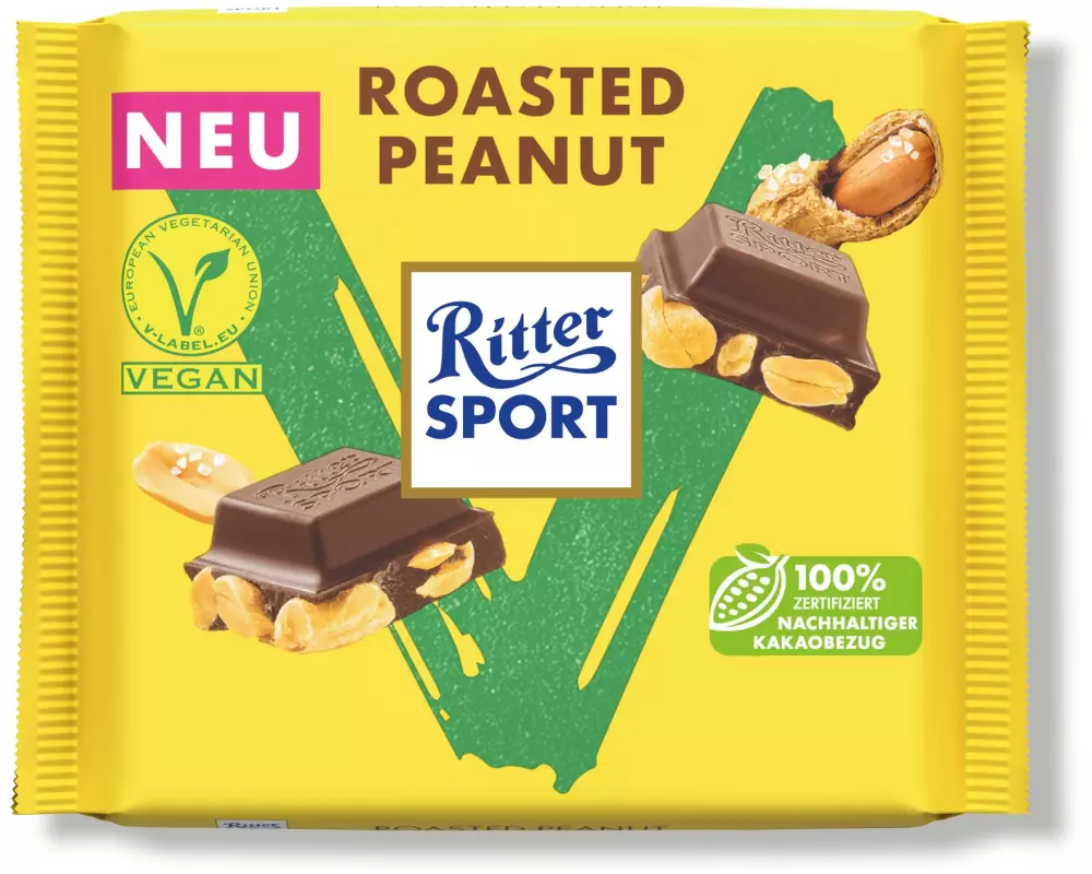 Ritter Sport Schokolade Vegan Roasted Peanut 100 g