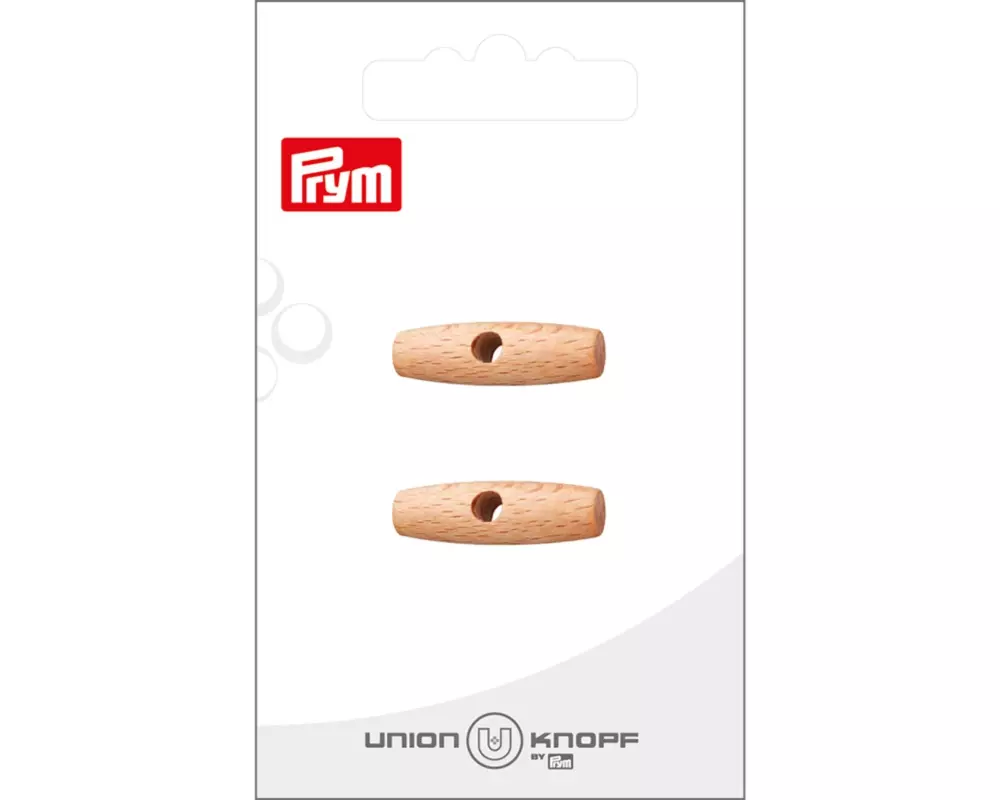 Prym Union Knopf Knöpfe 1-Loch 25 mm, 2 Stück, Crème