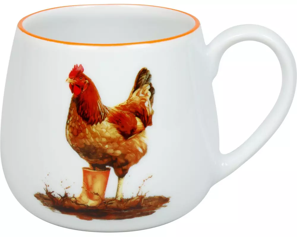 Könitz Universaltasse Tapsige Henne 400 ml, Weiss