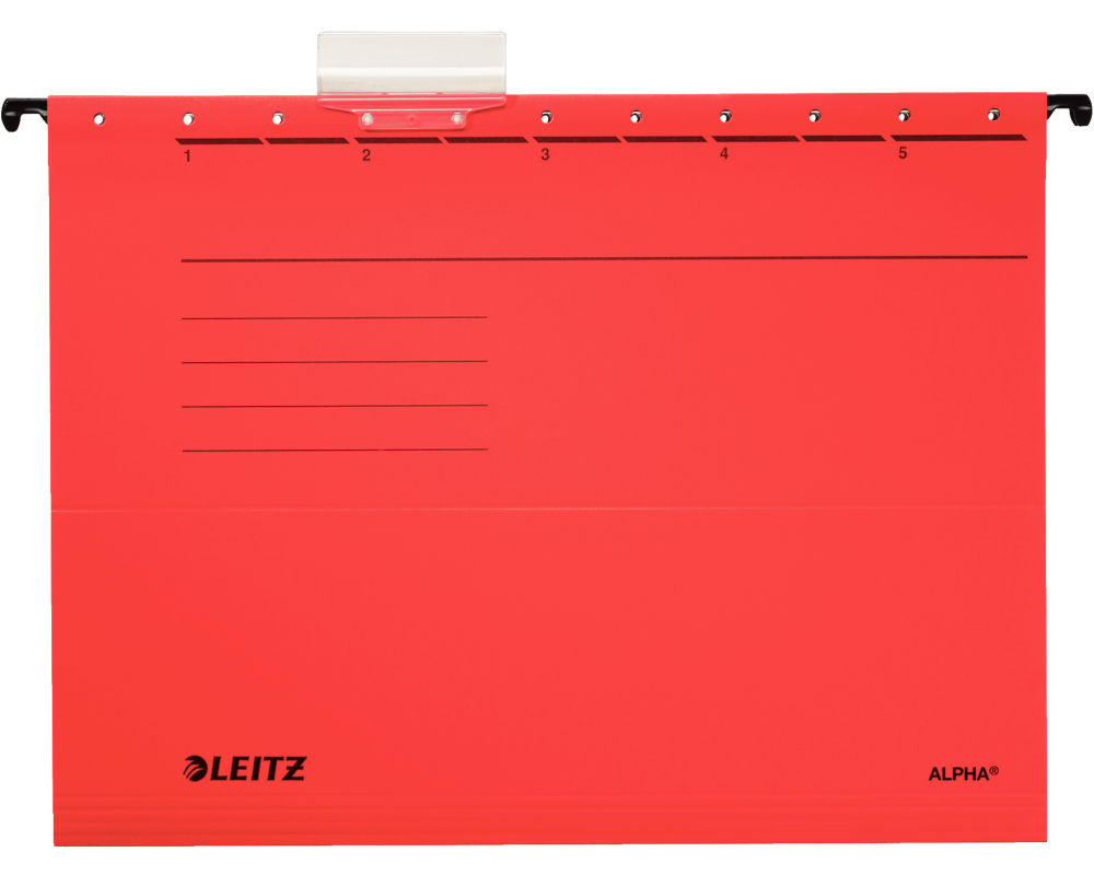 LEITZ Hängemappe Alpha A4 19853025 rot 5 Stück