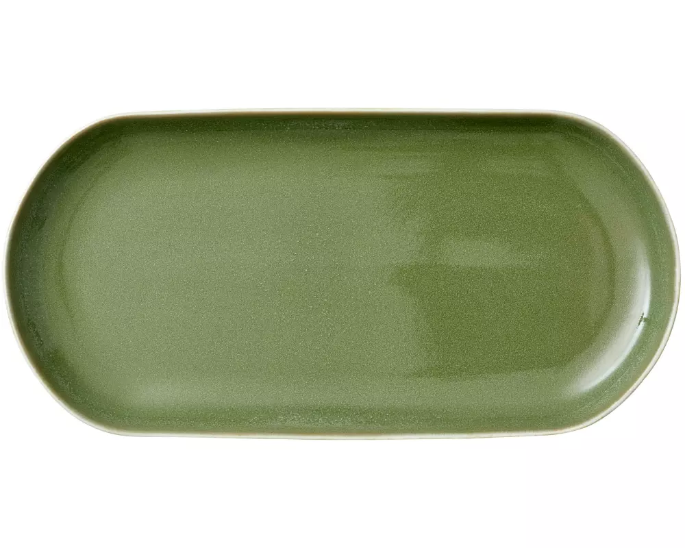 Studio Round Servierplatte North 2 Stück, Dunkelgrün shiny