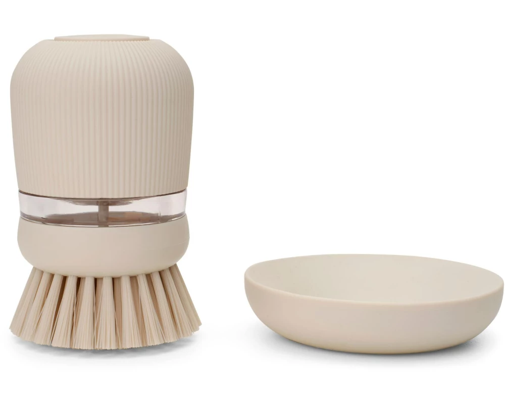 Brabantia Spülbürste mit Seifenspender PerfectFit Beige