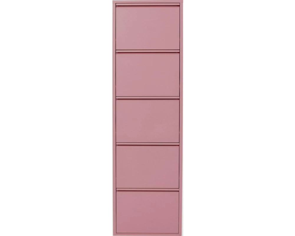 Kare Schuhschrank Caruso 5-er, 50 x 170 cm, Rosa
