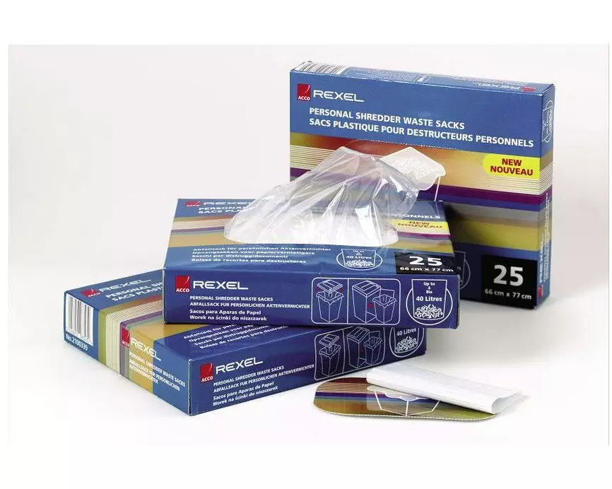 Rexel Abfallsäcke für Aktenvernichter 40 l 100 Stück