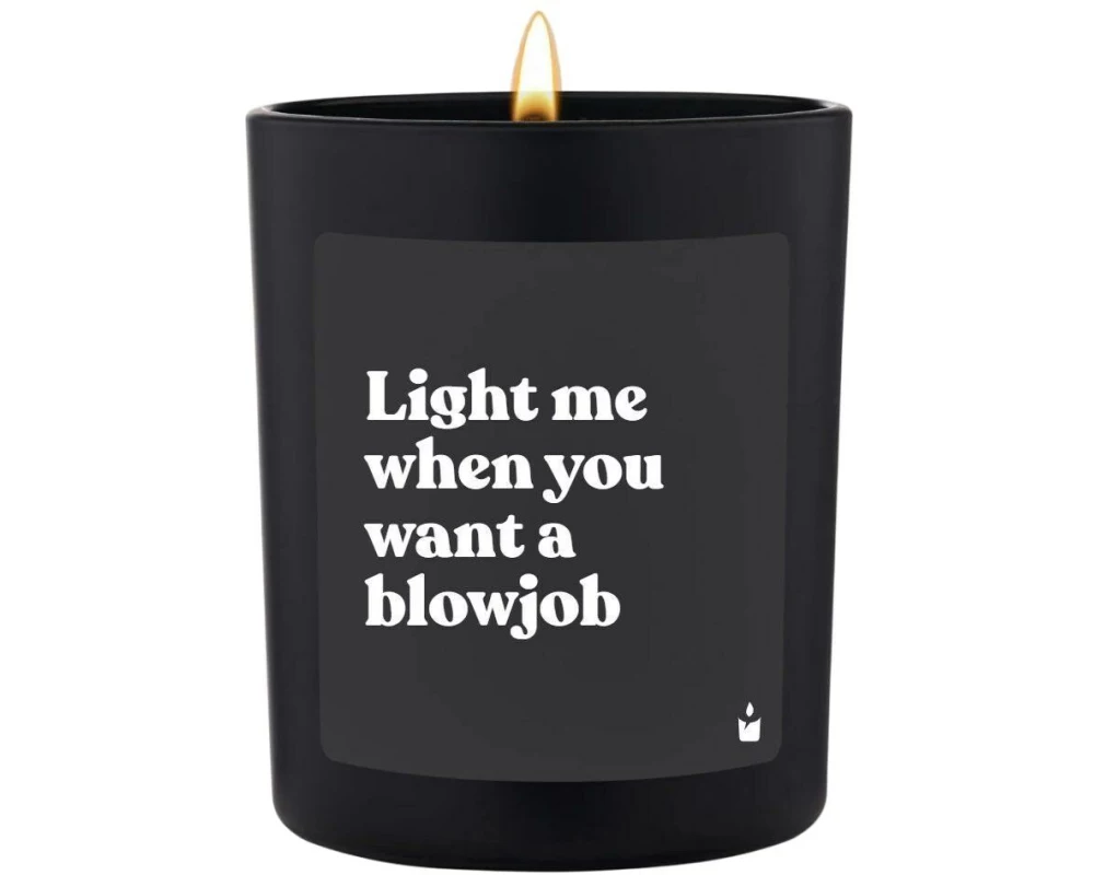 ChattyCandles Duftkerze Light me when you want a blowjob 6.7 x 8 cm