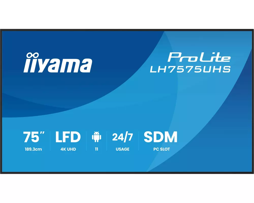 iiyama Public Display ProLite LH7575UHS-B2AG 75 "