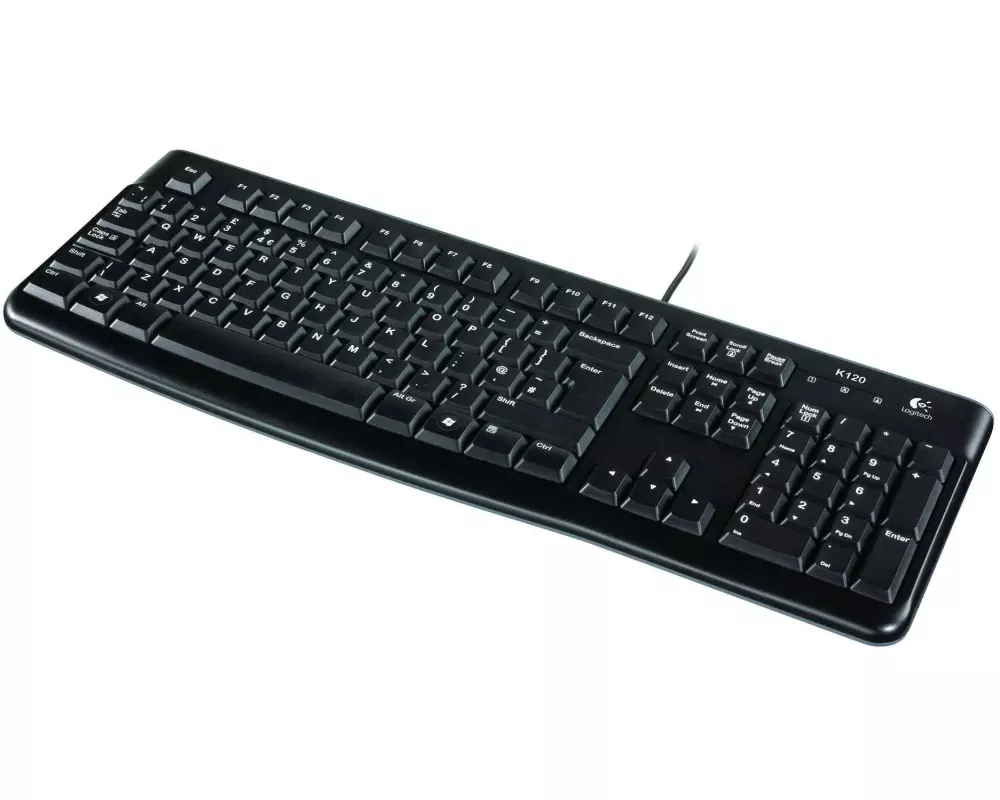 Logitech Tastatur K120 Business UK-Layout