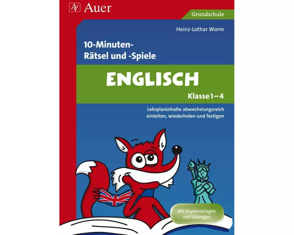 10-Minuten-Rätsel und -Spiele Englisch Klasse 1-4