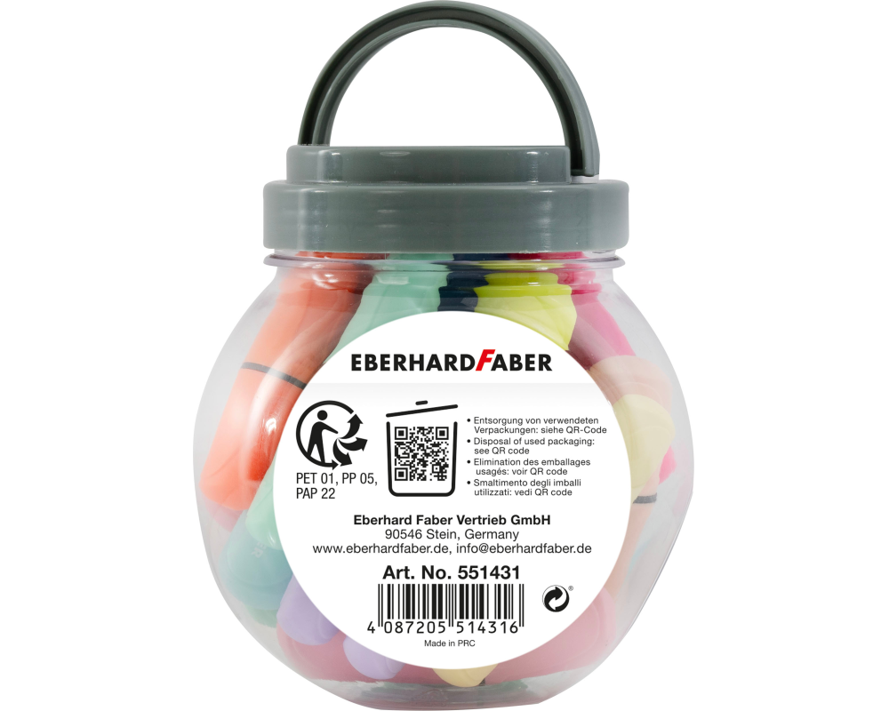 EBERHARD FABER Textmarker mini Bonboniere 551431 Pastell/Neon 12 Stück