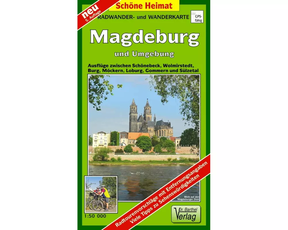 Magdeburg und Umgebung 1 : 50 000. Radwander-und Wanderkarte
