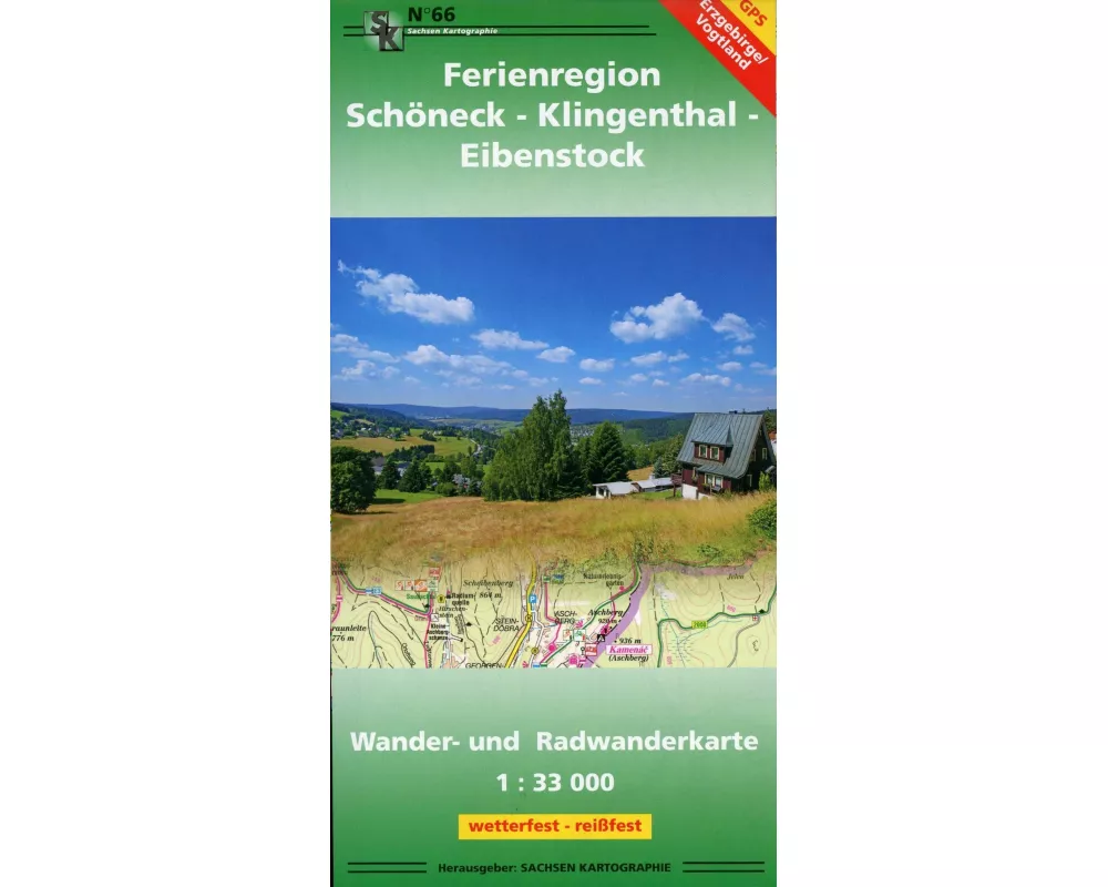 Ferienregion Schöneck - Klingenthal - Eibenstock 1 : 33 000