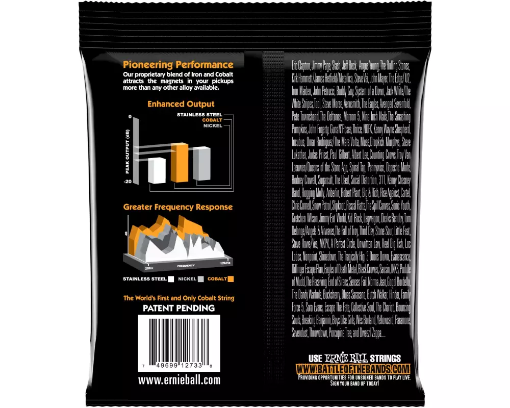 Ernie Ball Basssaiten 2733 Slinky Cobalt – Hybrid 45-105