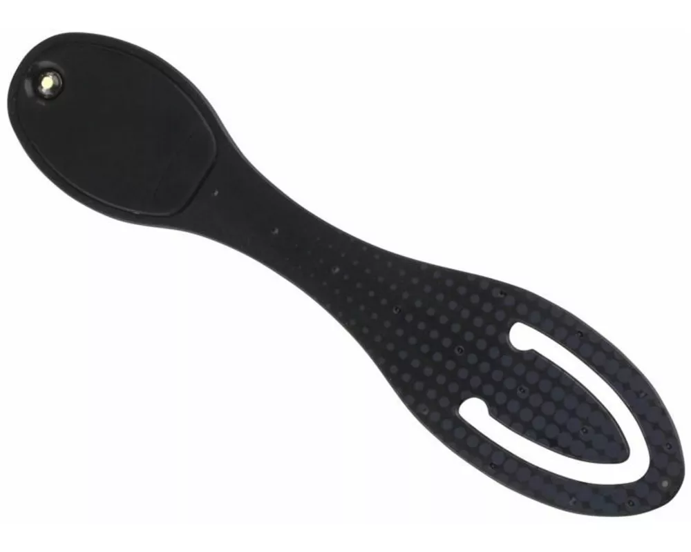 Flexilight Leselicht (Black Dots) - schwarz - 2 in 1 Leselampe & Lesezeichen - LED Leselicht - Geschenk für Leser, Buchliebhaber - Deutsche Ausgabe