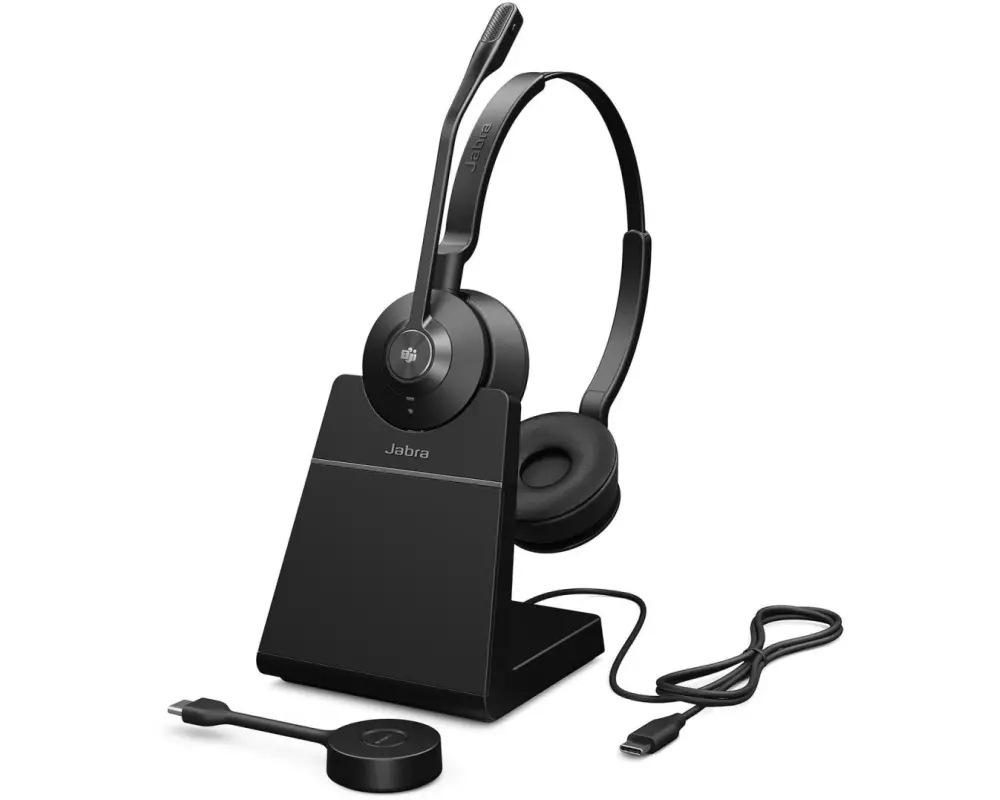 Jabra Headset Engage 55 MS Duo USB-C, inkl. Ladestation