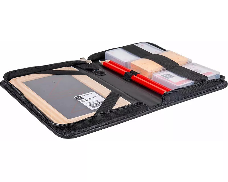 Jassetui Schwarz mit französischen Piquetkarten