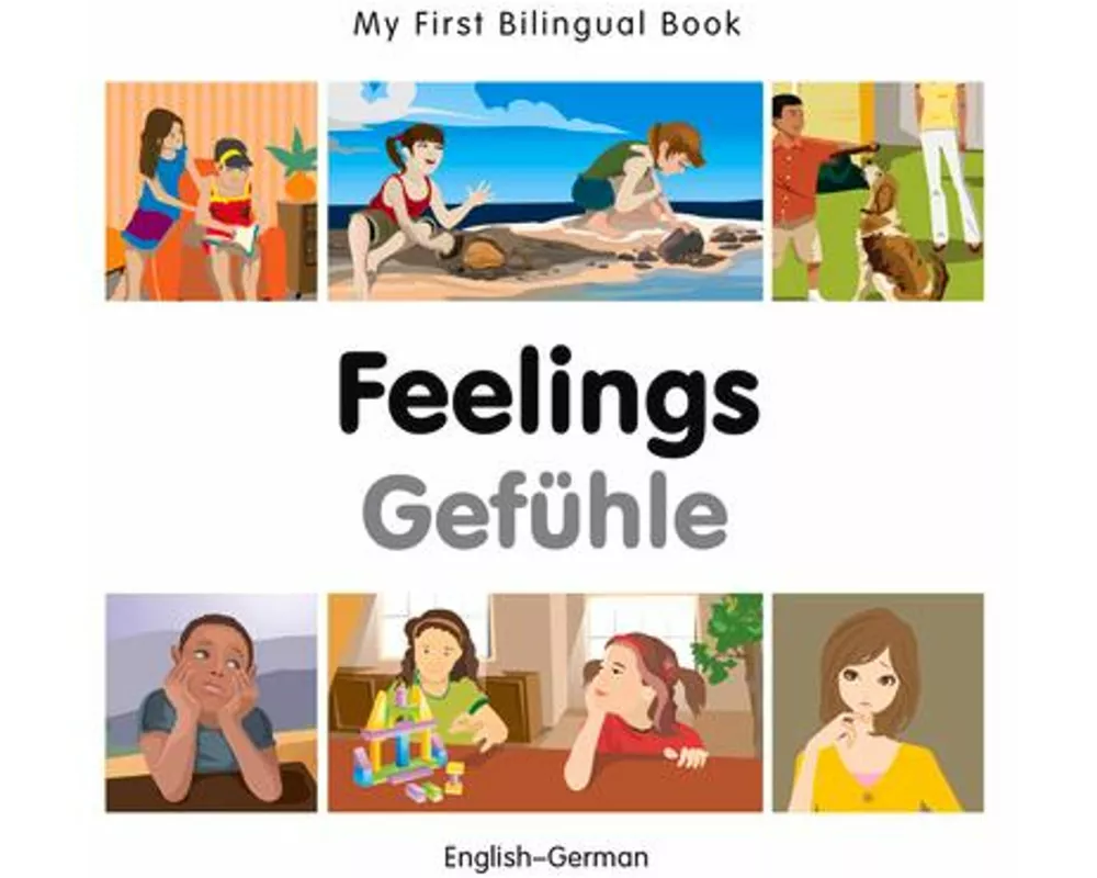 My First Bilingual Book - Feelings (English-German)