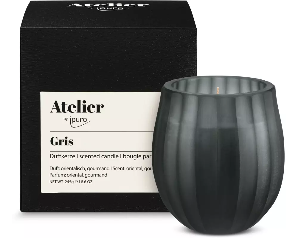 ipuro Duftkerze Grau, 245 g