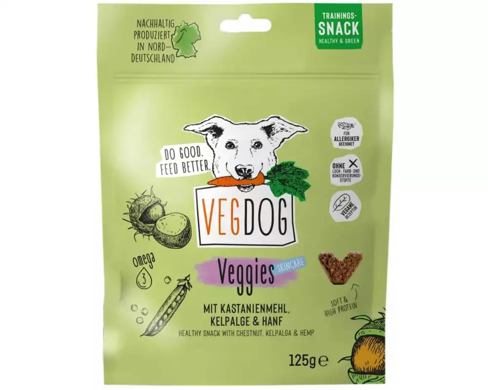Vegdog Snack Veggies skincare 125 g