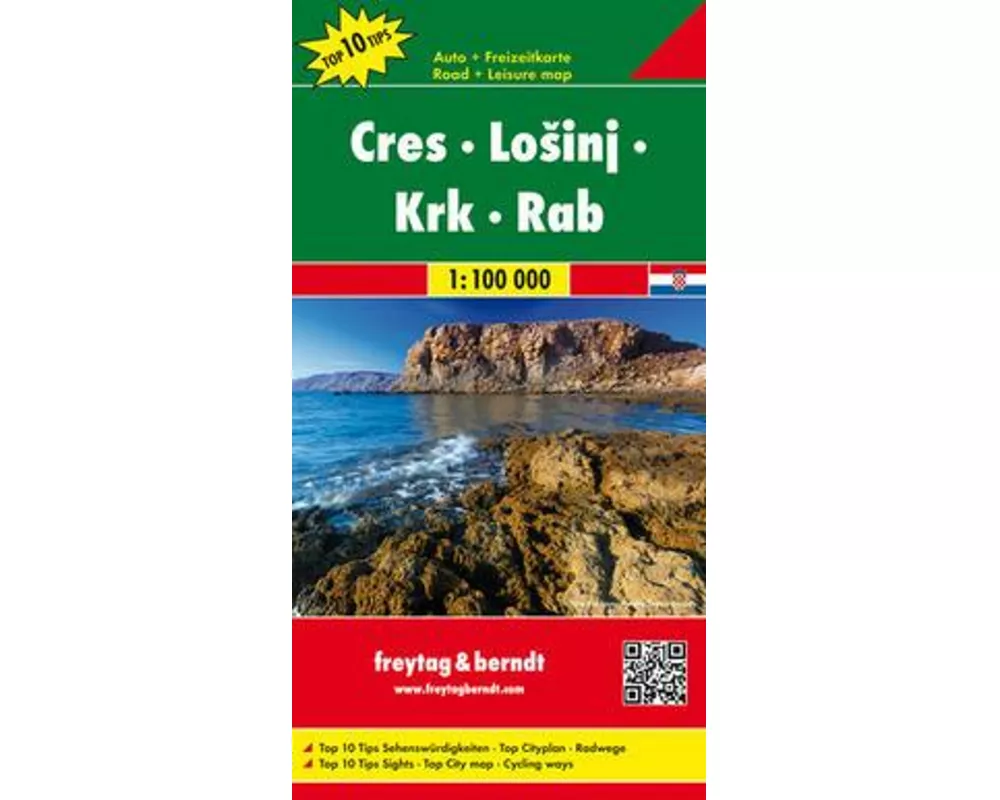 freytag & berndt Straßenkarte Cres - Lošinj - Krk - Rab 1:100.000