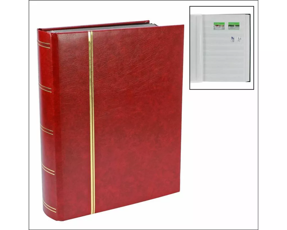 Briefmarkensammelalbum, weinroter Einband