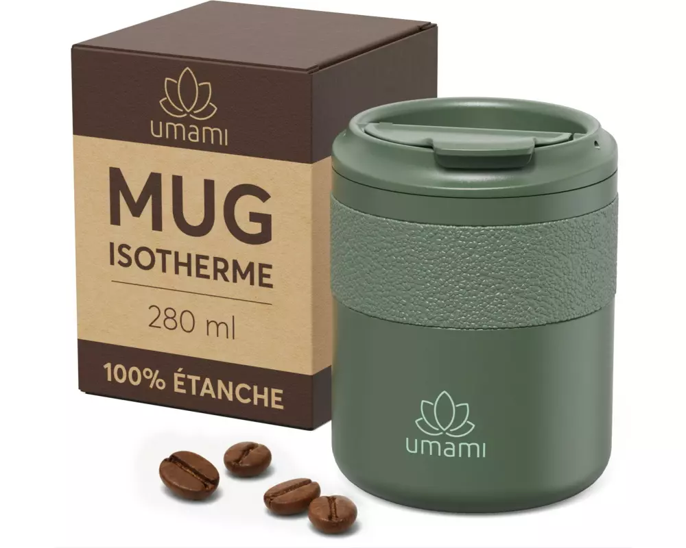Umami Thermobecher Grün 280 ml, Grün