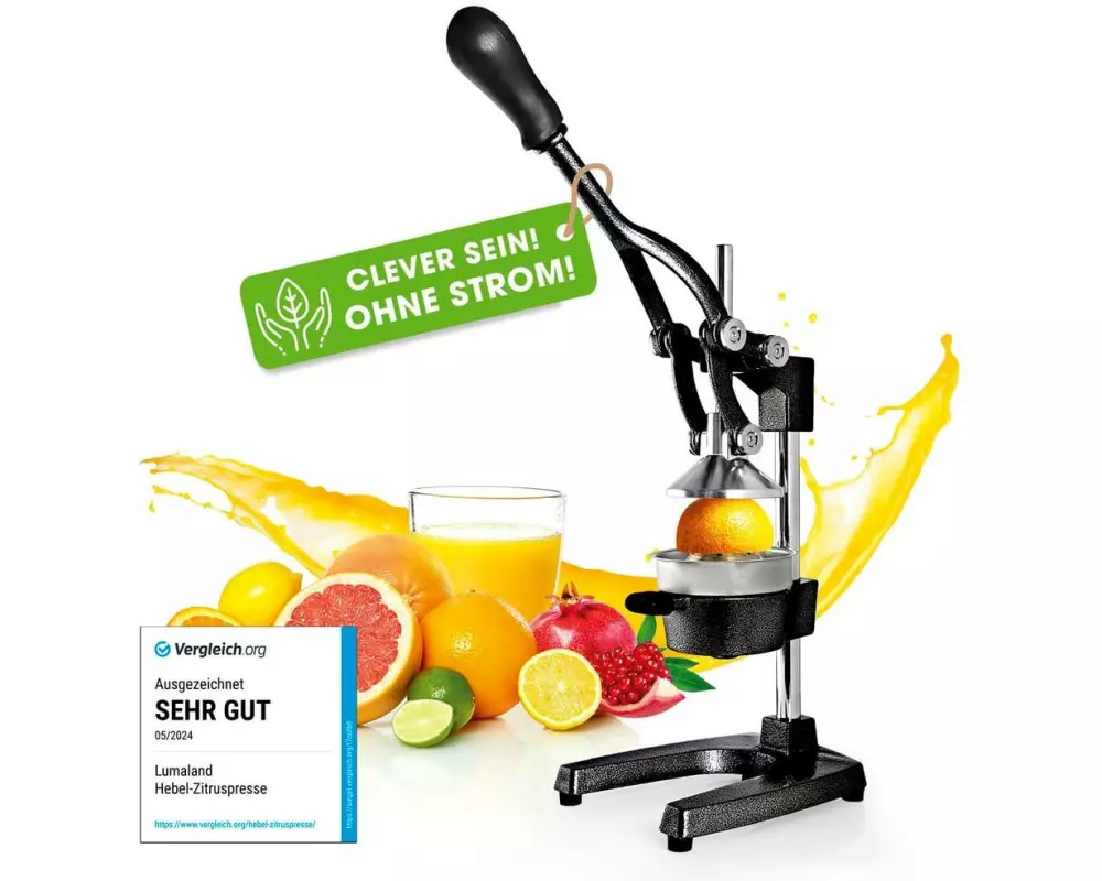 Lumaland Saftpresse Manuell Schwarz