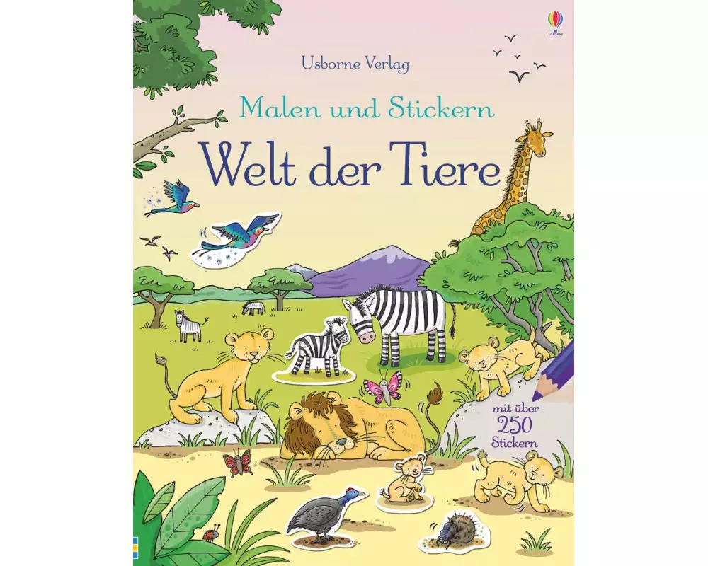 Malen und Stickern: Welt der Tiere