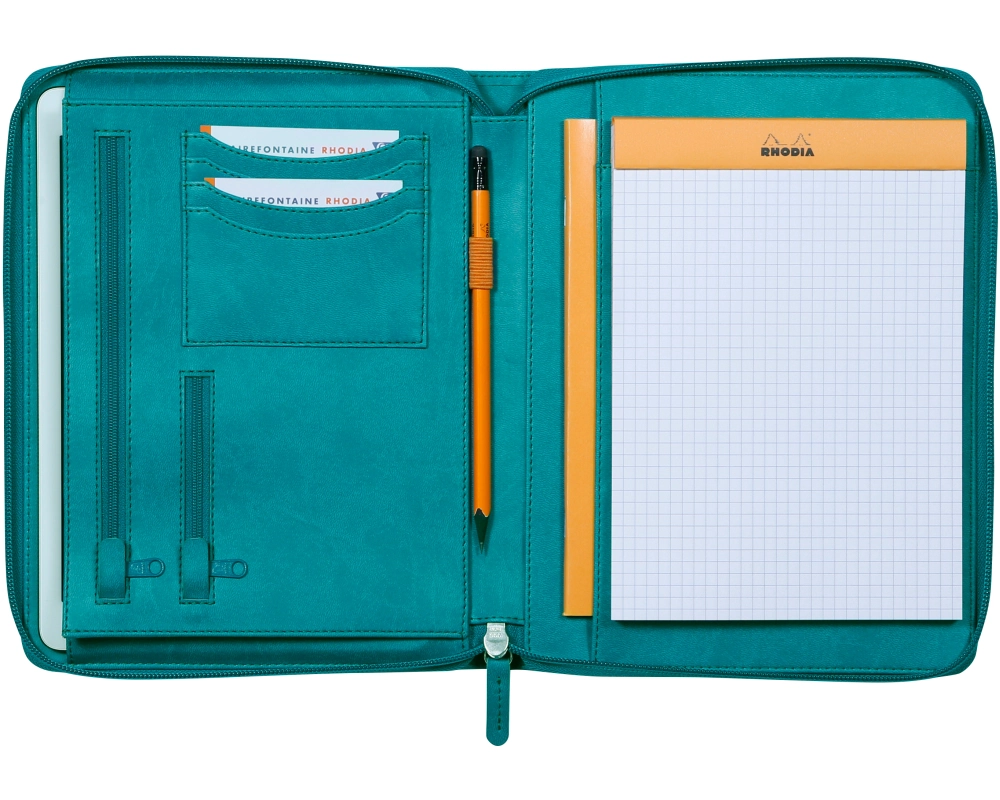 RHODIA Konferenzmappe A5 168103C pfaugrün