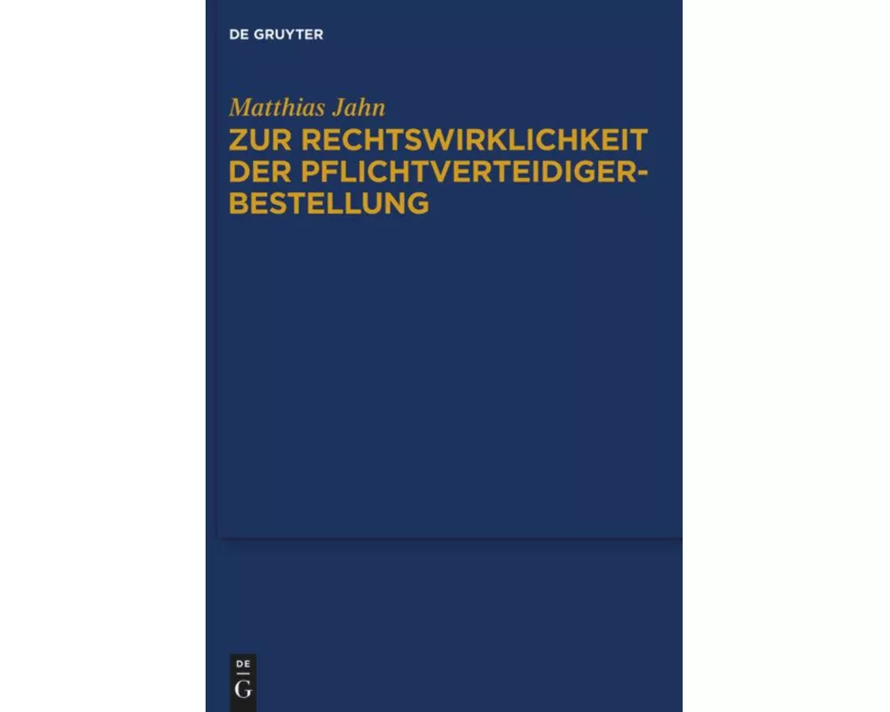 Zur Rechtswirklichkeit der Pflichtverteidigerbestellung