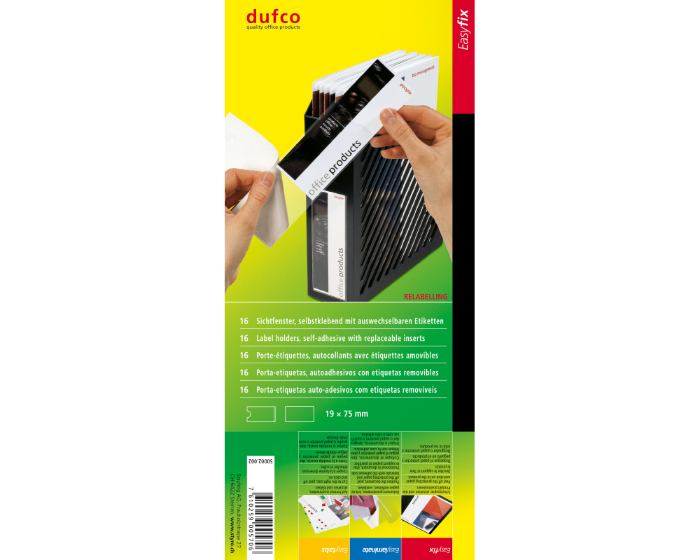 DUFCO EasyFix Sichtfenster 50002.002 19x75mm selbstkl.16 Stk.