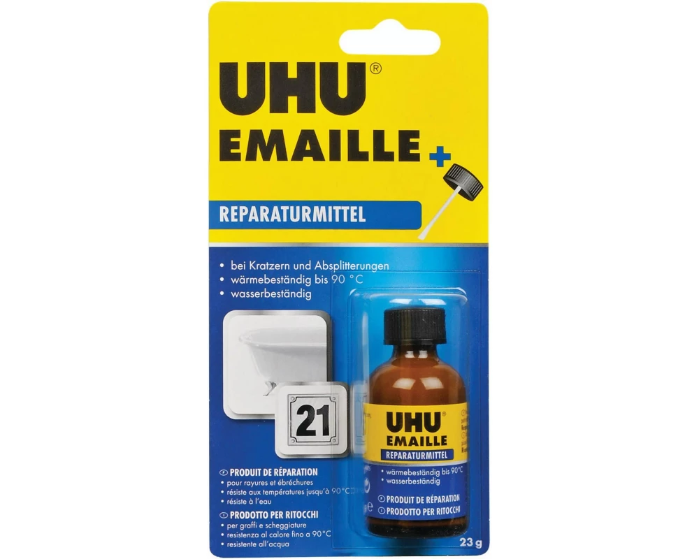 UHU Kleber Emaille Weiss 23g