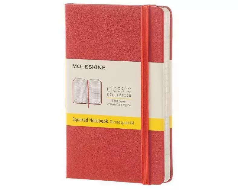 Moleskine Coral Orange Pocket Squared Note