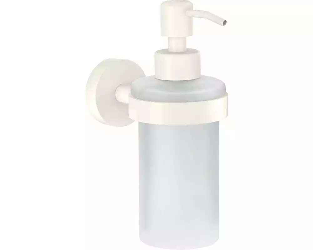 tesa Wandseifenspender Moon White 200 ml, Weiss