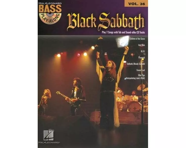 Black Sabbath Bass Play-Along Volume 26 Book/Online Audio