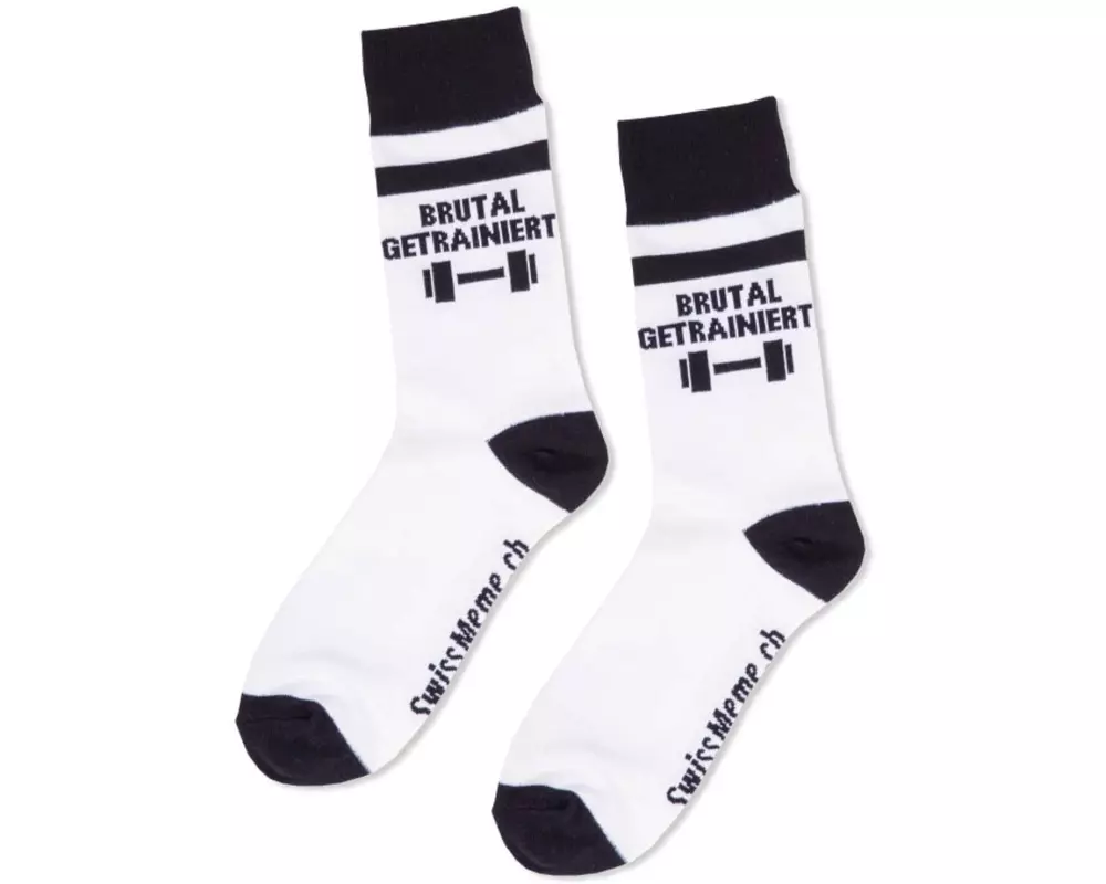 Swissmeme Socken Brutal getrainiert, Grösse 37-42