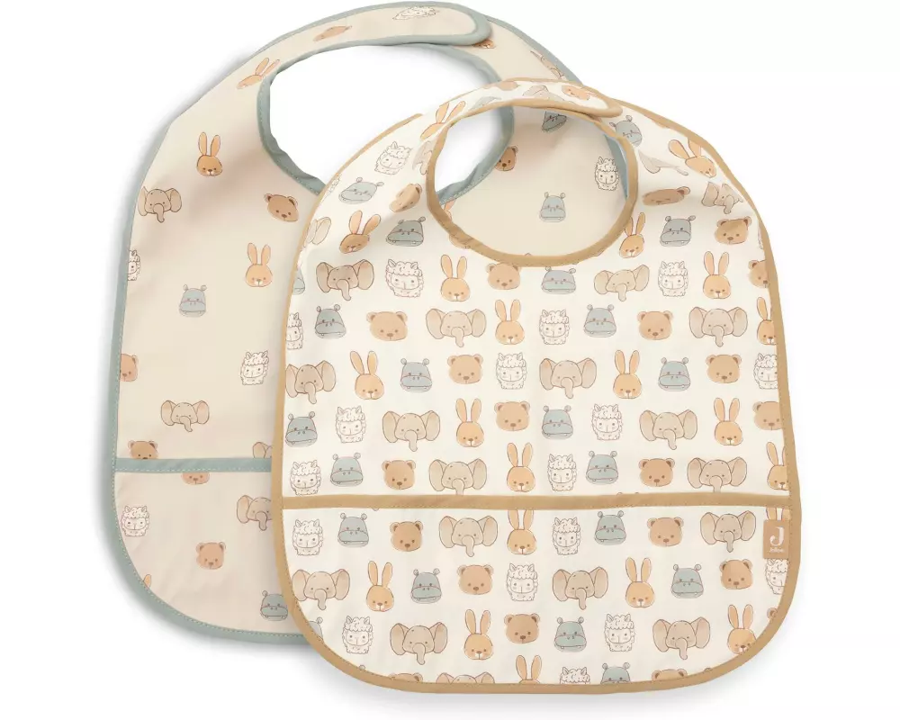 Jollein Lätzchen Wasserdicht – Jollies - 2 Stück 40 x 29 cm