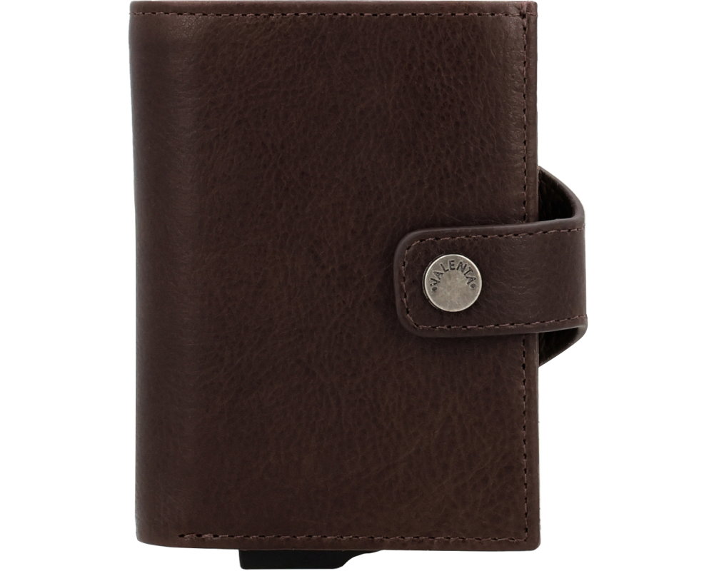 VALENTA Card Case Plus Wallet Luxe 589512 Chocolate