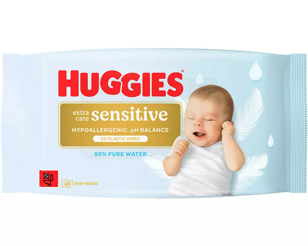 Huggies Feuchttücher Extra Care Sensitive 48 Stück