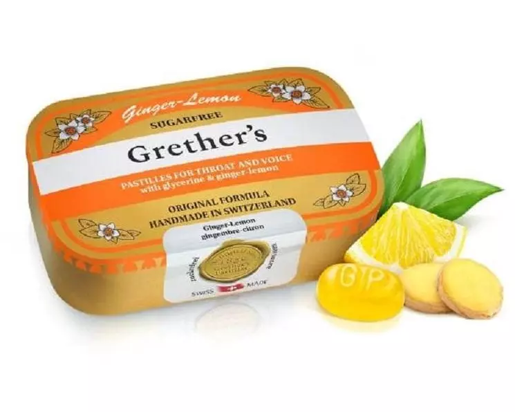 Grether's Pastilles Ginger Lemon Pastillen ohne Zucker 110 g