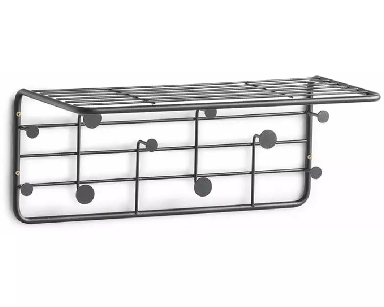 Zeller Present Wandgarderobe Metall}, Schwarz